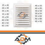 Banyo Wc 25 x 45 Plastik Havalandırma Menfezi Beyaz